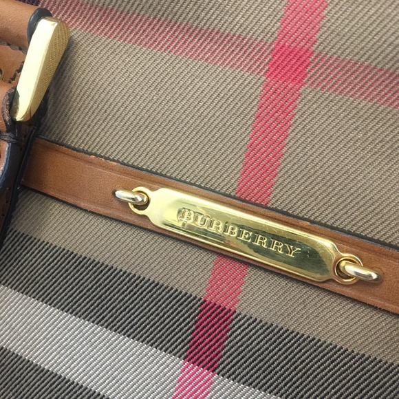 Burberry Sartorial House Check Black Top Handle Bowling Bag  3903899 BURBERRY Sartorial House Check Bowling Bag
